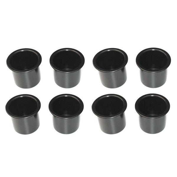 Plastic 2 7/8 Black Drop in Cup Holder Plastic Multipack Wholesale Bulk Listing Poker (8)