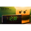 iTOMA Bedside Alarm Clock Radio with Bluetooth Speaker, Dimmable Jade Green LED Display, FM Radio with Sleep Timer, Dual Alarm with ON/Off Push-Button, Snooze, 12/24H CKS503U