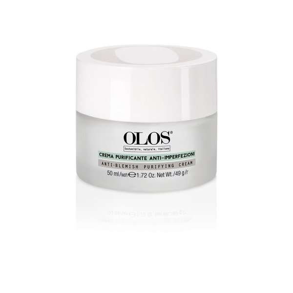 Olos Mattifying Rebalancing Cream, 1.7 oz - Face Cream for Oily Skin - Controls Sebum Production, Improves Skin Texture - Non-Clogging Makeup Primer