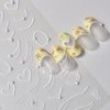 PrettyDiva Pearl Nail Art Stickers 5D Embossed Nail Stickers Pearls Chains Self Adhesive Rhinestones Nail Stickers Manicure Decals Heart Nail Design for Nail Art Decoration