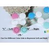 KISEER 12 Pack Colorful Contact Lens Case Bulk Box Holder Container Soak Storage Kit, 6 Color LId