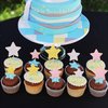 30 PCS Little Star Cupcake Toppers Silver Pink Gold Glitter Twinkle Star Cupcake Picks Bridal Shower Cake Decorations for Wedding Engagement Baby Shower Birthday Party Supplies
