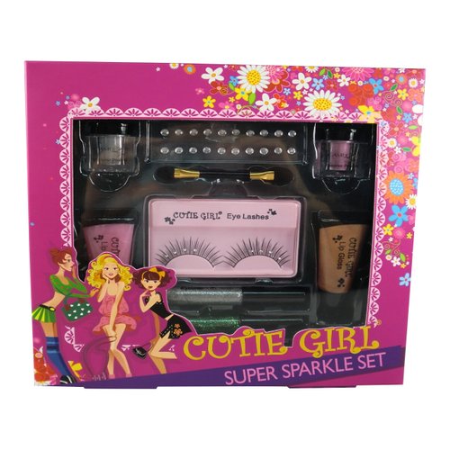 Super Sparkle Set with Eye Shimmer Powder, Lip Gloss & Eyeliner