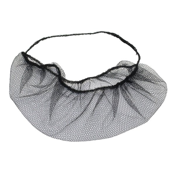 100 pieces Disposable Nylon Honeycomb Royal Beard Protector nets, Latex Free (Black)
