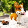 Ulanlan Adult Building Sets, Bricks Corgi, Micro Bricks Dog Animal Building Toy Bricks Dog for Dog Lover, Women, Girl 14+, Teens or Adult, 1380 Pieces (JX004)