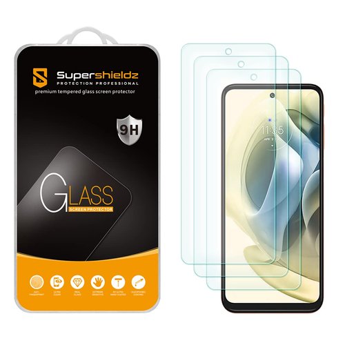 Supershieldz (3 Pack) Designed for Motorola Moto G Stylus (2022) / Moto G Stylus 5G (2022) [Not Fit for 2023/2021/2020 Version] Tempered Glass Screen Protector, Anti Scratch, Bubble Free