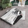 N9R 120PCS Silver Plastic Silverware, Silver Plastic Cutlery Set Disposable Flatware Dinnerware -60 Silver Forks, 30 Silver Spoons, 30 Silver Knives for Wedding, Party, Daily Use Silver Utensils