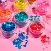 Moon Glitter Iridescent Chunky Glitter 100% Cosmetic Glitter for Face, Body, Nails, Hair and Lips - 0.10oz - Green