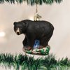Old World Christmas Ornaments: Wildlife Animals Glass Blown Ornaments for Christmas Tree, Black Bear