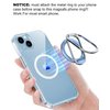 Magnetic Phone Ring Magnetic Phone Grip Phone Stand Magnetic Phone Ring Holder Finger Kickstand, Adjustable Kickstand for iPhone 14/13/12 Series(Blue)