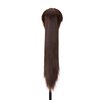 S-noilite Clip In Ponytail Hair Extensions Claw Clip In Ponytail Extention Hairpiece Long Straight Jaw Clip In Ponytail for Women Synthetic Fiber Hair 21 Inch Medium Brown