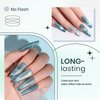 SUPWEE Reflective Glitter Cat Eye Gel Nail Polish Sparkle Diamond Magnetic Gel Polish Shiny Cat Eye Gel Nail Polish with Magnetic Stick Soak Off UV Gel Nail Art Gel 10ml (Blue)