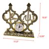 eMart4U Muslim Clock, Allah Muhammad Table Clock with Rhinestones, Islamic Table Décor, Islamic Turkish Hajj Gift, Name of Allah Muhammad Islamic Gift Sculpture Islamic Decoration Art (Gold)