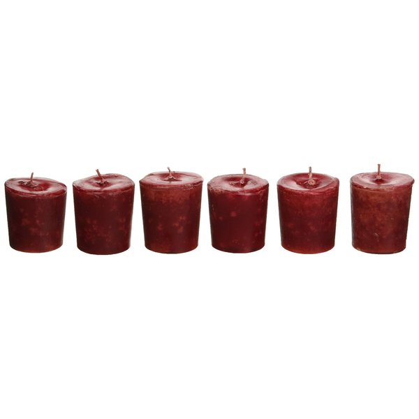 Aroma Naturals Votive Candles Essential Oil, Peace Ruby Holiday, 6 Count