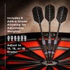 Viper Bobcat Adjustable Weight Soft Tip Darts with Storage/Travel Case: Black Coated Brass, Purple Rings, 16-19 Grams