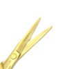 5.5 Inches Hair Cutting Scissors Set with Razor Combs Lether Scissors Case,Hair Cutting Shears Hair Thinning Shears for Personal and Professional (Gold)