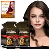 Herbishh Hair Color Shampoo 10 Sachet +1 Argan Hair Mask Pouch | 3 in 1 Hair Dye | PPD Free | Easy to Use | Gray Coverage | Travel Size | Available in 6 Colors (Dark Brown)