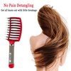 KTKUDY Detangling Hair Brush - Boar Bristle & Tangle-Free Design for Kids, Women, and Men - Perfect for Wet and Dry Hair - Smooth, Magical Pain-Free Styling (Red)