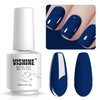 Vishine Gelpolish Lacquer Shiny Color Soak Off UV LED Gel Nail Polish Professional Manicure Royal Blue(1520)