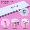 FANDAMEI Nail File, 24PCS 80/80 Grit Nail Files, Double Sided Emery Boards for Nails Buffering, Professional Nail File for Natural Acrylic Nails, Rectangular Manicure Nail Files Set, Coarse Grit 80/80