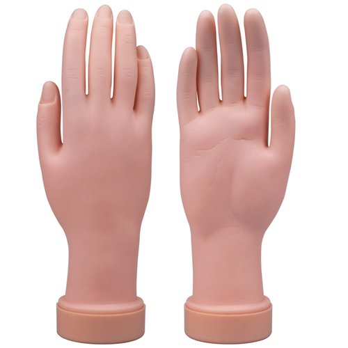 Hedume 3 Pack Practice Hand, Nail Trainning Practice Hand, Fake Hand for Nails Practice, Flexible Movable Fake Hand Manicure Practice Tool for Nail Art Training