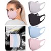 KARIZMA Styling Essentials Cloth Face Mask. 4 Buttery Soft Masks Washable Fabric. (Classic) Pink, Soft Grey, Blue and Black Face Mask Reusable. Fabric Face Mask 4 Pieces