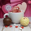 Love Bomb Heart Themed Hot Cocoa Bomb Packaging Sticker Labels for Valentine's Day, Total of 40 2" Circle Stickers (20 Sets of 2) by AmandaCreation