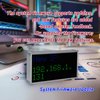 Vastarry Real-Time Crypto Ticker Bitcoin Stock Ticker Monitor Display Digital Clock Weather, Temperature, Humidity, 64 * 32 Pixel Screen