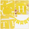 Waenerec Yellow Birthday Banner Sign Happy Birthday Bunting Banner Garland for Kids Girl Woman Birthday Tea Party Decorations Bunting Flag Birthday Party Supplies
