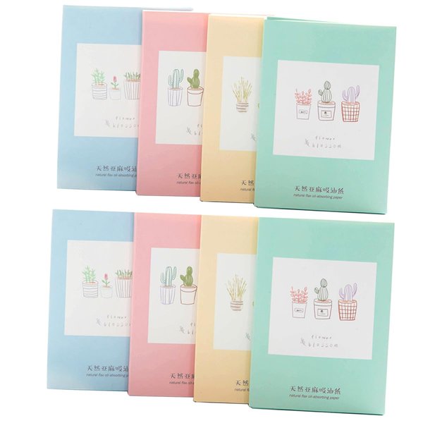 LAIYOHO 8 Packs of Portable Oil Blotting Sheets Extractable Makeup Facial Oil Blotting Sheets