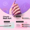 Beetles Nail Art Brushes Set Gel Polish Nail Art Design Pen Painting Tools Fingernail Brush Nail Cleaning Brush Nail Art Liner Brush and Nail Dotting Pen Salon Beetles Gifts