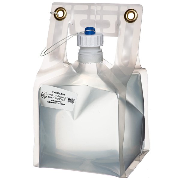 Wolverine Tuff Bottle 1 Gallon Collapsible Water Container with 360 Swivel Cap Cap