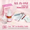 MIZHSE Cuticle Remover and Oil Kit - 90ml Cuticle Care Kit with Cuticle Remover Cream & Cuticle Oil Cuticle Trimmer/Nipper/Pusher Set Cuticle Softener & Moisturize Manicure Kit for Nail Salon Home Use