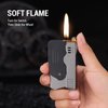 Morisk Torch Lighter Switchable Soft/Jet Flame, Butane Pipe Lighter Refillable with Lockable Function, Cool Foldable Lighters Unique Gift for Men(Butane Not Included)