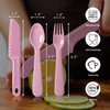 ChaLeeMoo 16Pcs Kids Plastic Utensils Kids Forks and Spoons Set, Multicolor Toddler Utensils, Reusable Kids Silverware Cutlery Set, Ideal for School Lunch Box, Camping, Travel, Party Favors BPA Free