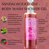 RD Alchemy - 98% Natural & Organic Sandalwood Rose Body Wash Shower Gel - Rich and Floral to Soothe and Enlighten while Cleansing, Exfoliating, and Renewing