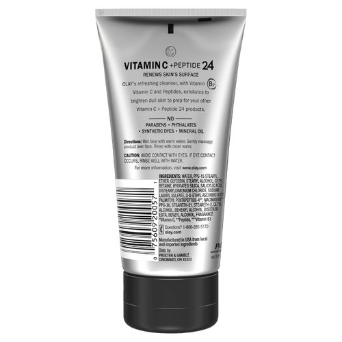 Olay Regenerist Vitamin C + Peptide 24 Facial Cleanser - 5 oz (Pack of 2)