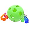 Bonka Bird Toys 3316 Ring Ball 6" Wide by 2.75" High Medium Parrot Foot Talon Cage Toy, Conure, Quaker, Ringneck, and Similar Sized Birds