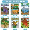 36 Pcs Dinosaur Mini Activity Books for Kids DIY Game Books Set with Pterosaur Dragon Egg Tyrannosaurus Patterns Mini Coloring Book Party Favors Goodie Bags Stuffers Classroom Back to School Supplies