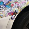 iJDMTOY Universal Fit Neo Chrome Finish JDM Quick Release Fastener Kit Compatible With Car Bumper Trunk Fender Hatch Lid