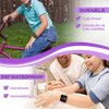 LED Kids Multifunction Steps Counting Watch, Digital Watch, Non-Bluetooth Pedometer Watch, Stopwatch, Alarm Clock, Calories for Women Children Girls Boys (Electroplating Purple)