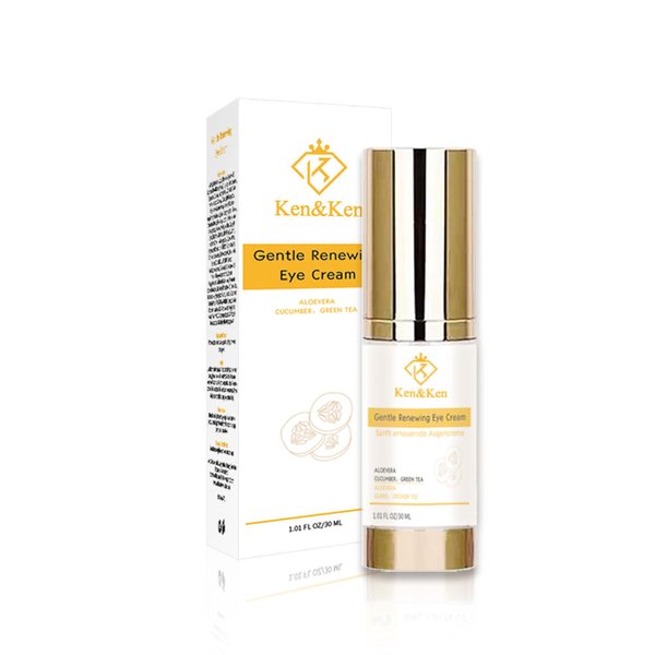K&K Gentle Renewing Eye Cream with Vitamin C, Aloe Vera, Cucumber & Green Tea – Anti-Wrinkle & Whitening Eye Cream, For All Skin Types, Night Cream, Prone Skin, 30ml