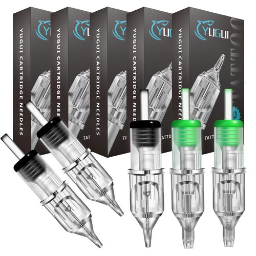 Tattoo Cartridge Needles - Yugui 60Pcs Tattoo Needles 1203RL 1205RL 1207RL 1209RL 1205M1 1207M1 for Tattoo Liner and Shader for Tattoo Kit Tattoo Machine Tattoo Supplies