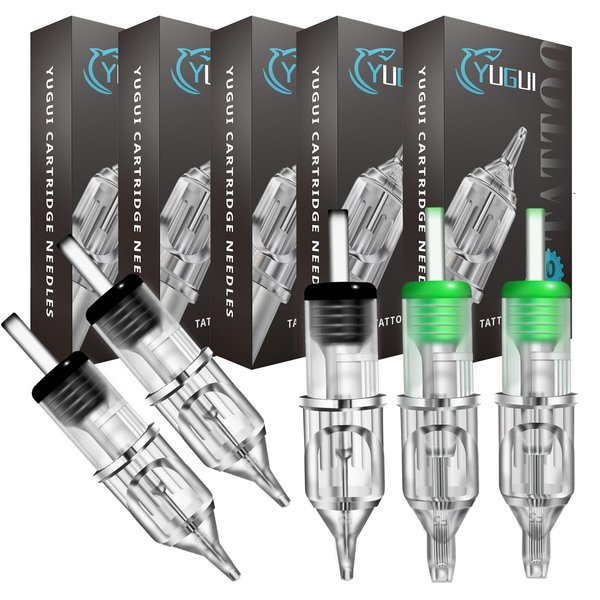 Tattoo Cartridge Needles - Yugui 60Pcs Tattoo Needles 1203RL 1205RL 1207RL 1209RL 1205M1 1207M1 for Tattoo Liner and Shader for Tattoo Kit Tattoo Machine Tattoo Supplies