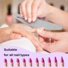 Nail File 10 PCS Professional Double Sided 100/180 Grit Nail Files Manicure Pedicure Tool and Nail Buffering Files