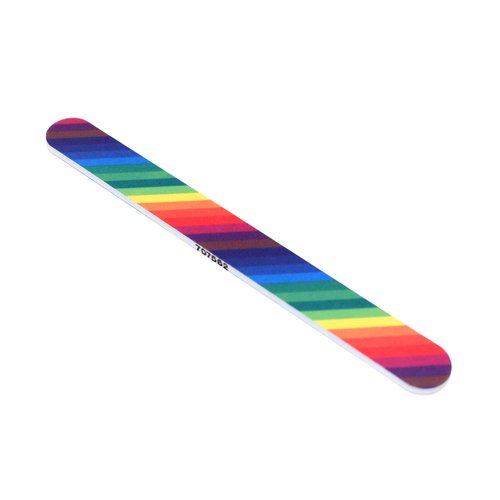 Tropical Shine Nail File Medium 180 Fine 240 grit. Emery Boards. Rainbow.