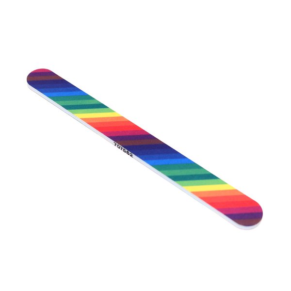 Tropical Shine Nail File Medium 180 Fine 240 grit. Emery Boards. Rainbow.