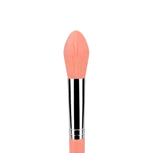 Bdellium Tools Professional Makeup Brush - Pink Bambu Series 944 Tapered Contour - With Soft Synthetic Fibers, For Applying Powder (Pink, 1pc)