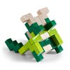 HABA 3D Wooden Blocks Viridis - 21 Piece Natural and Green Toned Beech Wood Set (Made in Germany)