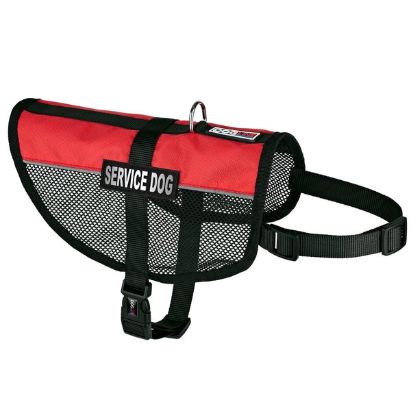 Dogline Service Dog Vest, 13 by 16-Inch, Red